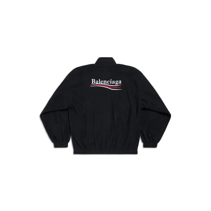 WomenMen Coats and Jackets Balenciaga Political Campaign Zipup Jacket In Black