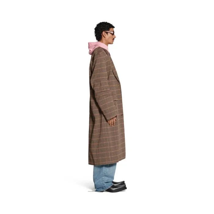 WomenMen Coats and Jackets Balenciaga Tailored Knitted Coat In Beige