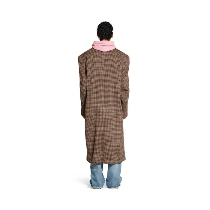 WomenMen Coats and Jackets Balenciaga Tailored Knitted Coat In Beige