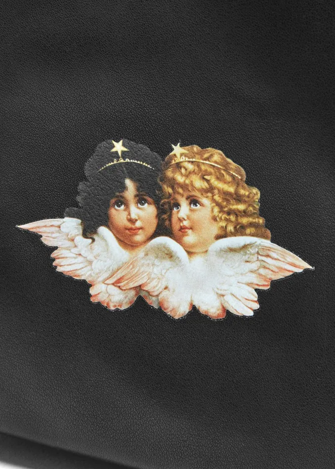 WomenMen Fiorucci Bags Angels Mini Handbag Black WomenMen Fiorucci Bags Angels Mini Handbag Black