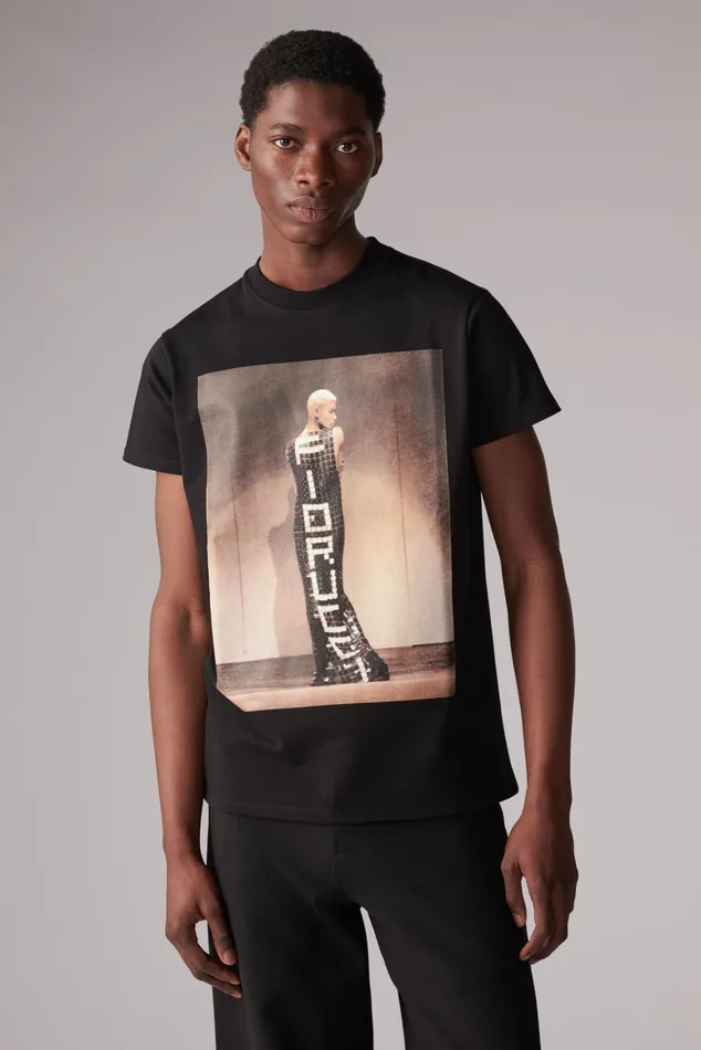 WomenMen Fiorucci TShirts and Tops Unisex Tile Graphic TShirt Black WomenMen Fiorucci TShirts and Tops Unisex Tile Graphic TShirt Black