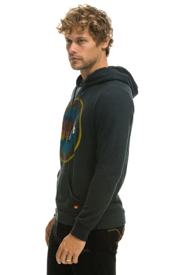 WomenMen Hoodies Aviator Nation Austin Pullover Hoodie 8211 Charcoal