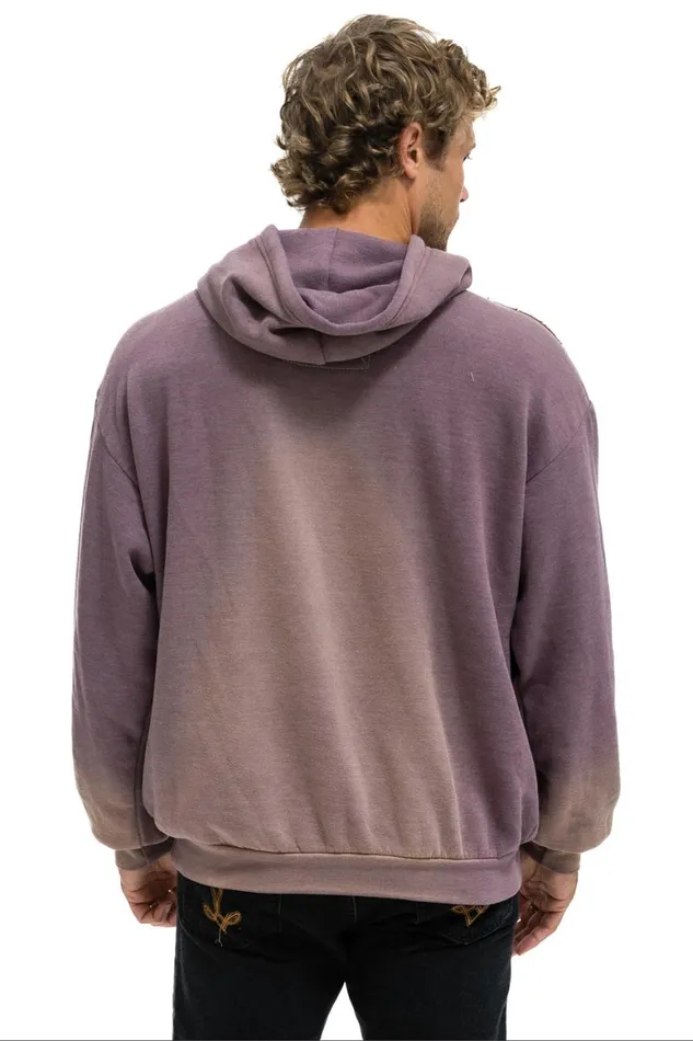 WomenMen Hoodies Aviator Nation Cross Stripe Relaxed Pullover Hoodie 8211 Faded Mocha