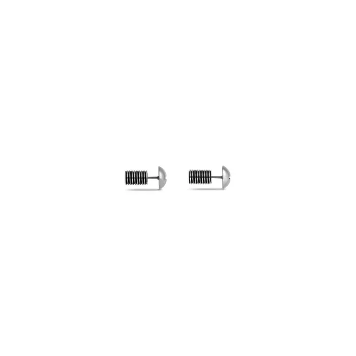 WomenMen Jewellery Balenciaga Garage Screw Earrings In Antique Silver