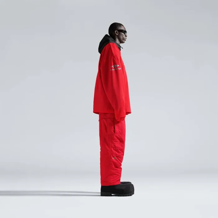 WomenMen Ski Balenciaga Skiwear 8211 3b Sports Icon Ski Cargo Trousers In Red