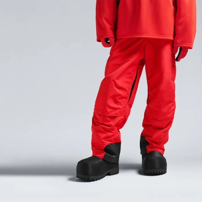 WomenMen Ski Balenciaga Skiwear 8211 3b Sports Icon Ski Cargo Trousers In Red