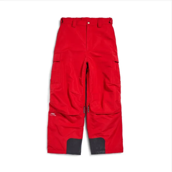WomenMen Ski Balenciaga Skiwear 8211 3b Sports Icon Ski Cargo Trousers In Red