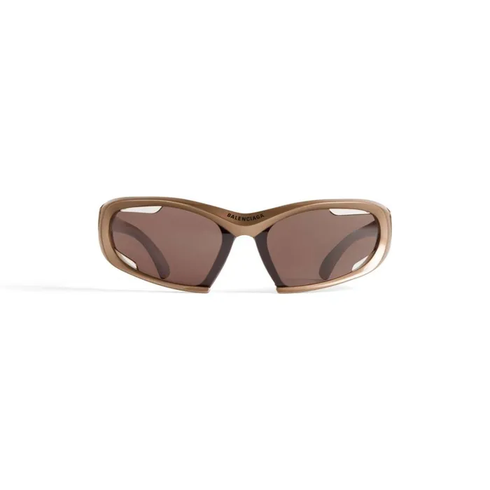 WomenMen Sunglasses Balenciaga Dynamo Rectangle Sunglasses In Green
