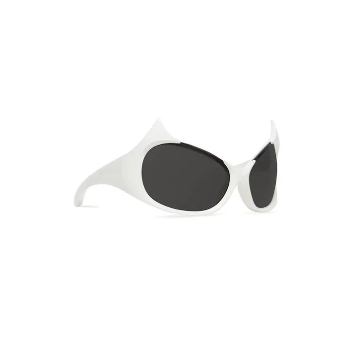 WomenMen Sunglasses Balenciaga Gotham Cat Sunglasses In White