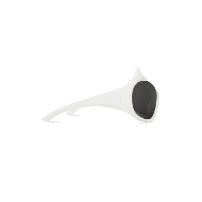WomenMen Sunglasses Balenciaga Gotham Cat Sunglasses In White
