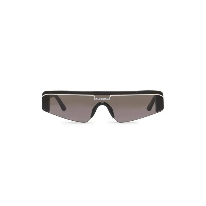 WomenMen Sunglasses Balenciaga Ski Rectangle Sunglasses In Black