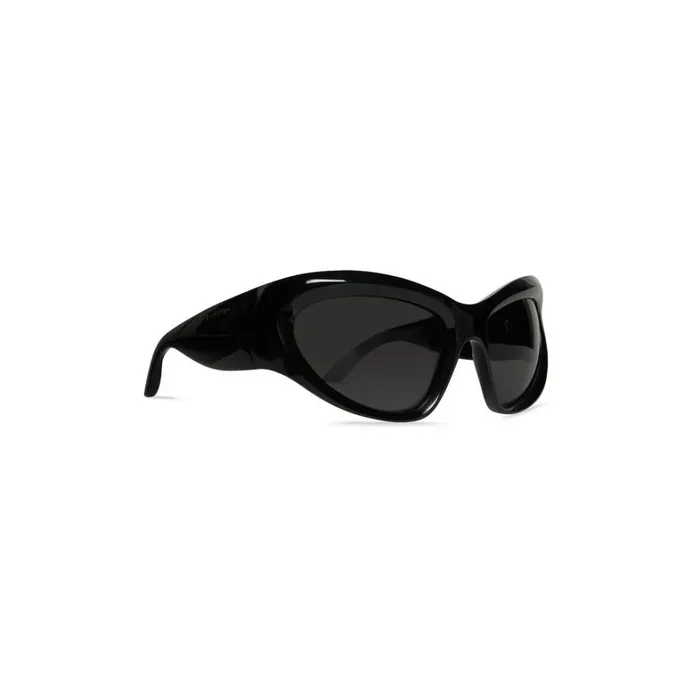 WomenMen Sunglasses Balenciaga Wrap Dframe Sunglasses In Black