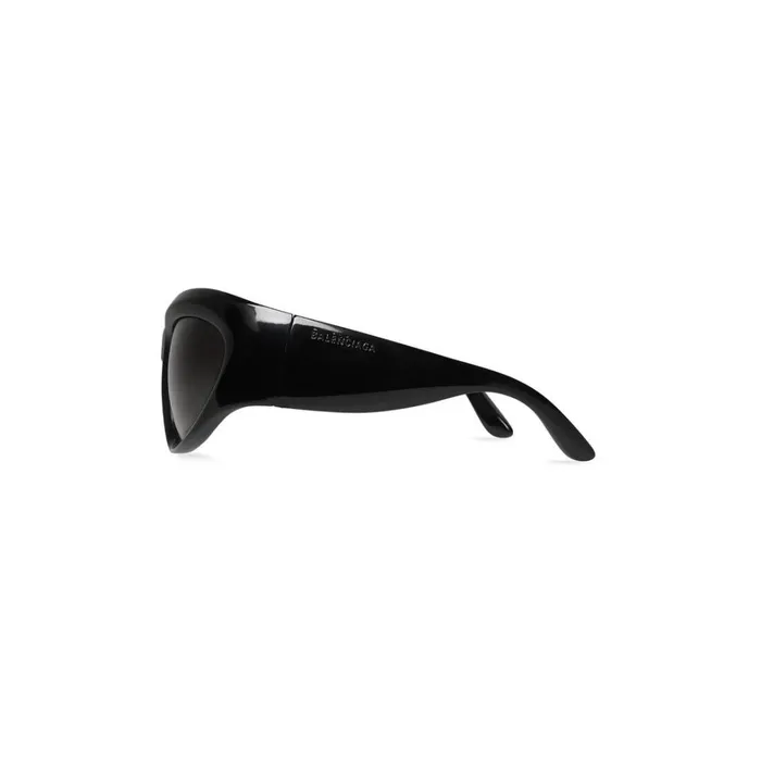WomenMen Sunglasses Balenciaga Wrap Dframe Sunglasses In Black