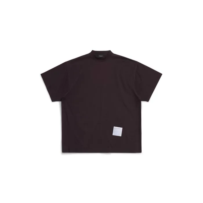 WomenMen Tshirts Balenciaga Sample Sticker Tshirt Oversized In Black