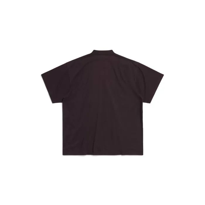 WomenMen Tshirts Balenciaga Sample Sticker Tshirt Oversized In Black