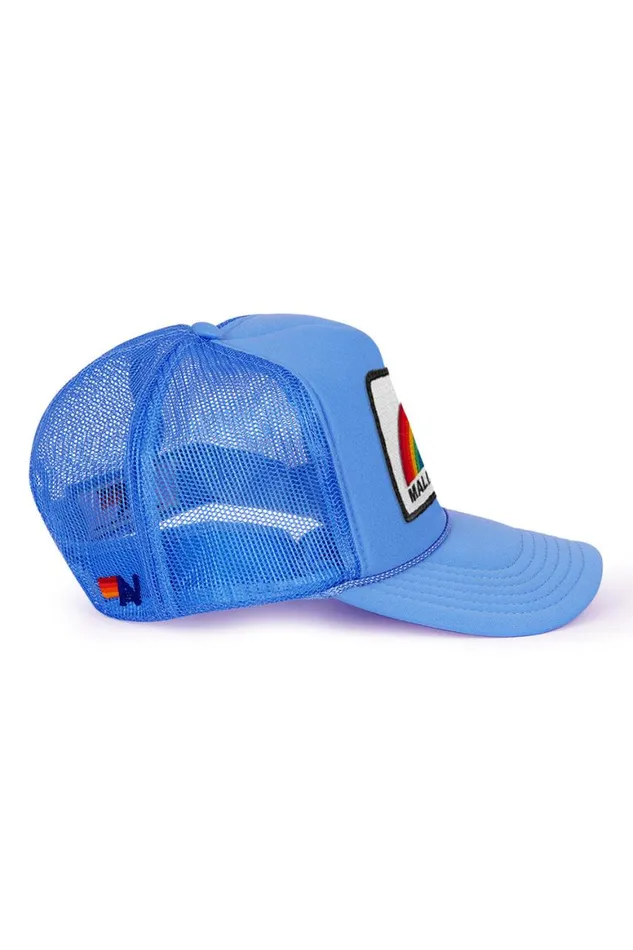 WomenMen Trucker Hats Aviator Nation Malibu Rainbow Trucker Hat