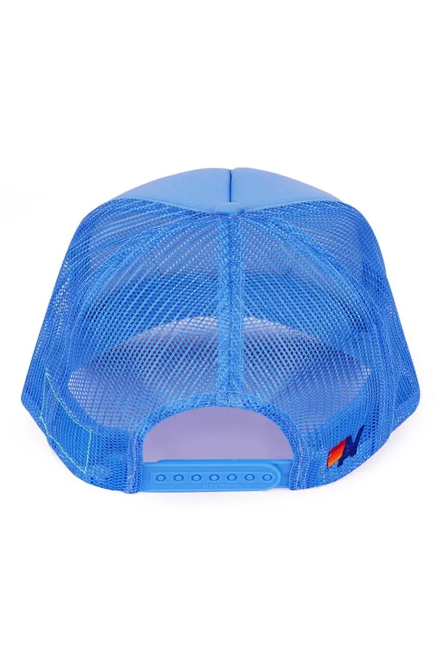 WomenMen Trucker Hats Aviator Nation Malibu Rainbow Trucker Hat