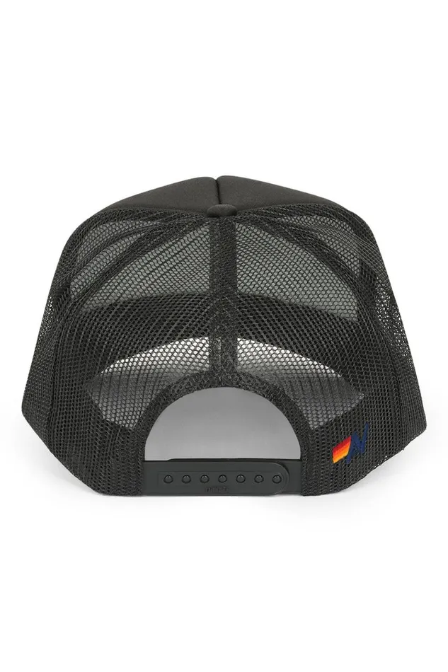 WomenMen Trucker Hats Aviator Nation Malibu Rainbow Trucker Hat