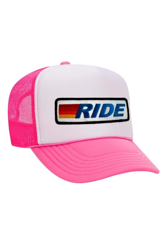 WomenMen Trucker Hats Aviator Nation Ride Logo 8211 Vintage Low Rise Trucker