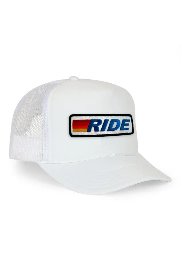 WomenMen Trucker Hats Aviator Nation Ride Logo 8211 Vintage Low Rise Trucker