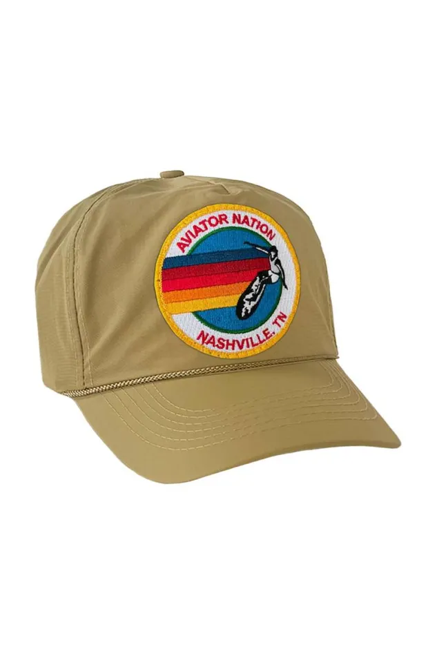 WomenMen Trucker Hats Aviator Nation Signature Nashville Vintage Nylon Trucker Hat