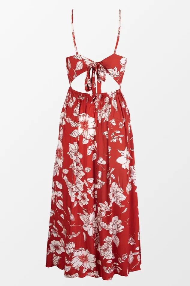 Women Midi Dresses Cupshe Layla Floral Button Front Slip Dress Multicolor