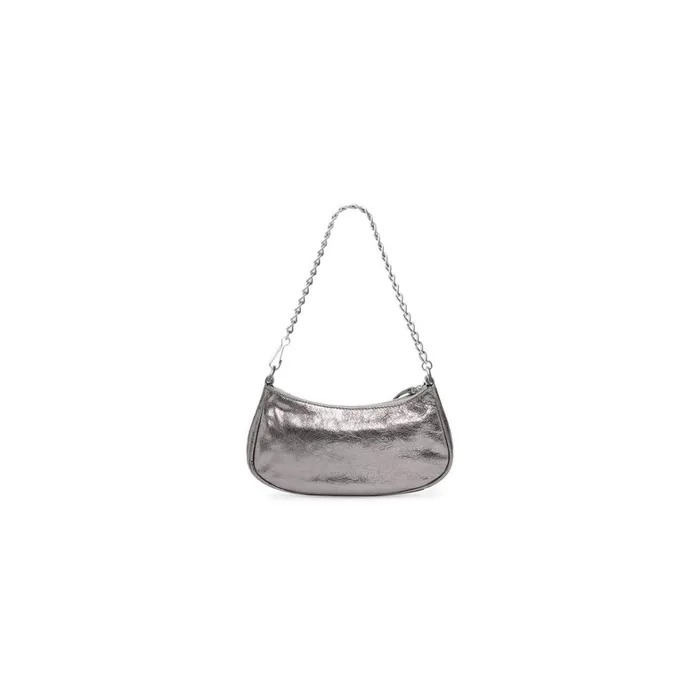 Women Mini Bags Balenciaga Le Cagole Mini Bag With Chain Metallized In Silver