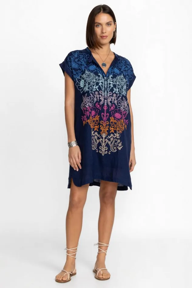 Women MISHTI DRESS Blue Night Johnny Was Dresses
