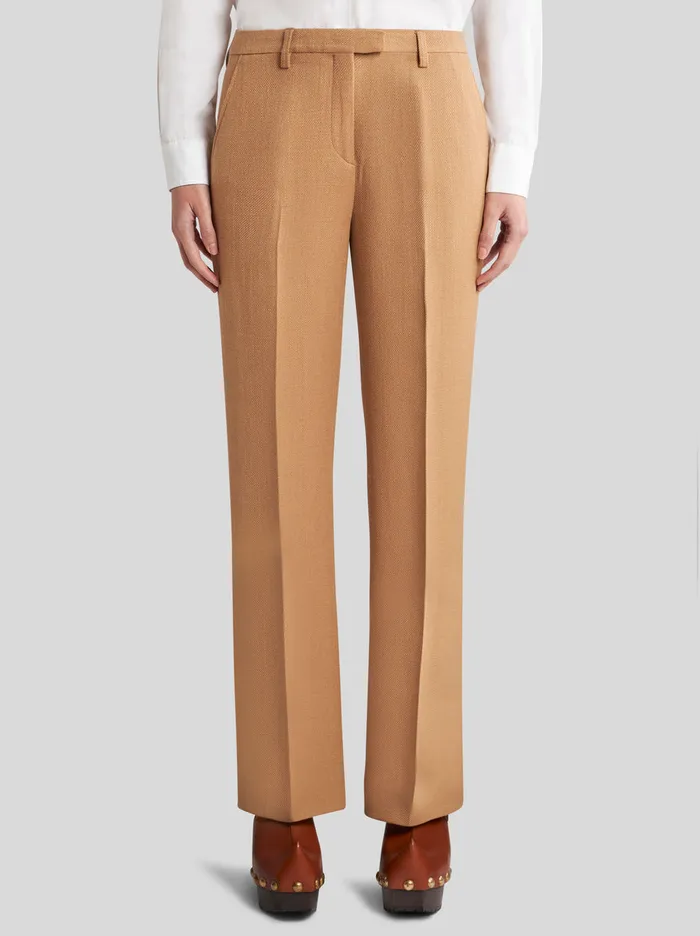 Women Mixed Wool Trousers Etro Trousers