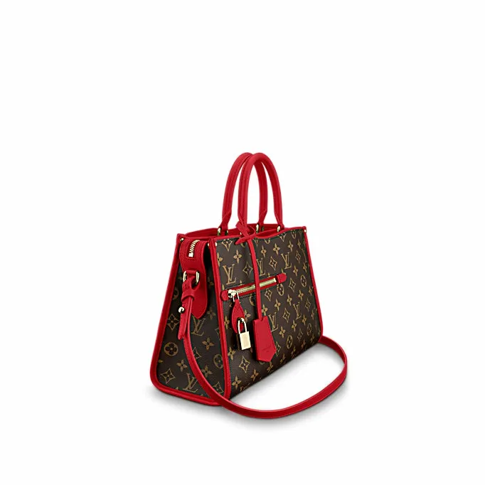 Women Montaigne Bag Louis Vuitton Louis Vuitton Monogram Canvas POPINCOURT PM RED M43433 8211 Louis Vuitton Handbag Store
