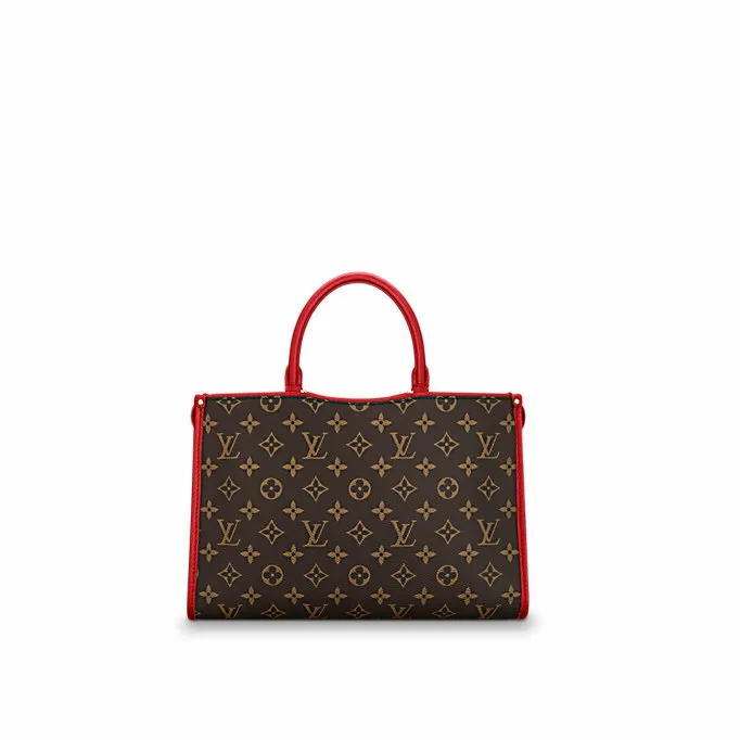 Women Montaigne Bag Louis Vuitton Louis Vuitton Monogram Canvas POPINCOURT PM RED M43433 8211 Louis Vuitton Handbag Store
