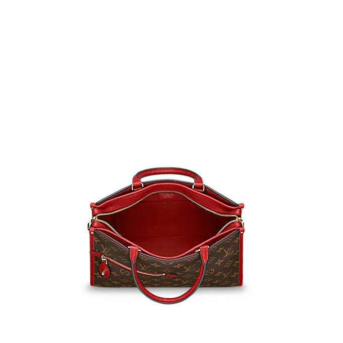 Women Montaigne Bag Louis Vuitton Louis Vuitton Monogram Canvas POPINCOURT PM RED M43433 8211 Louis Vuitton Handbag Store