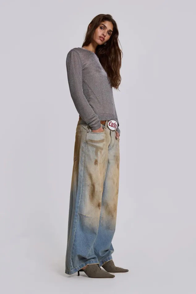 Women Mud Wash Colossus Jeans Jaded London Jeans
