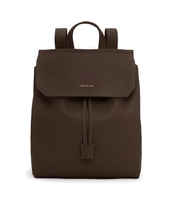 Women Mumbai Med Vegan Backpack 8211 Purity Chocolate Matt and Nat Backpacks