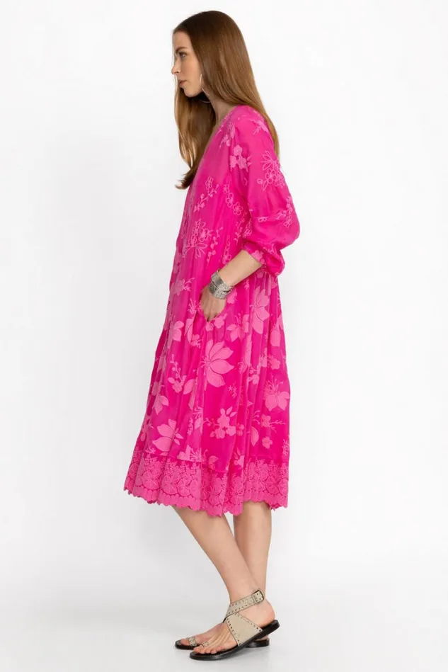 Women NATHY LILY DRESS Flamingo Pink Johnny Was Dresses Women NATHY LILY DRESS Flamingo Pink Johnny Was Dresses