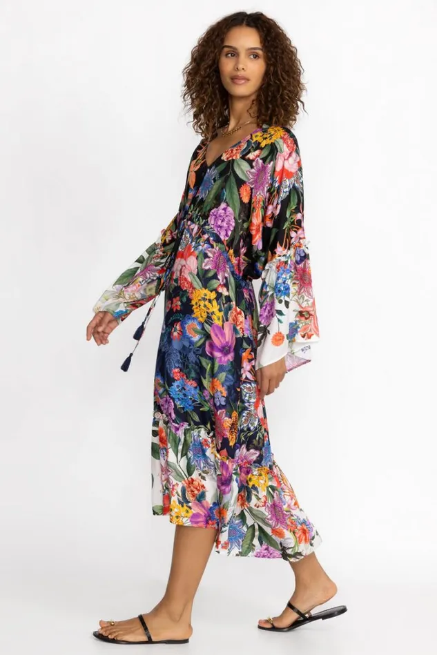 Women NEON JUNGLE MIX TIERED DRESS Neon Jungle Johnny Was Swim and Resort