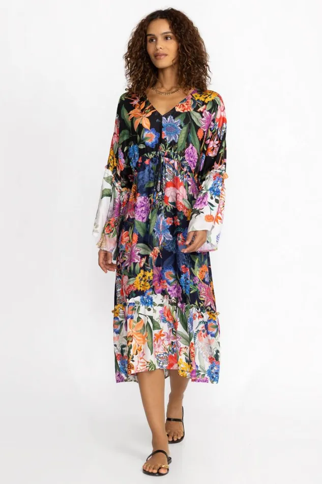 Women NEON JUNGLE MIX TIERED DRESS Neon Jungle Johnny Was Swim and Resort Women NEON JUNGLE MIX TIERED DRESS Neon Jungle Johnny Was Swim and Resort