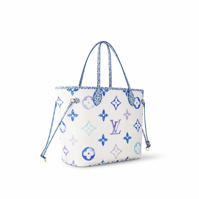 Women Neverfull Bag Louis Vuitton Louis Vuitton M22979 Neverfull MM Blue Monogram 8211 Louis Vuitton Handbag Store