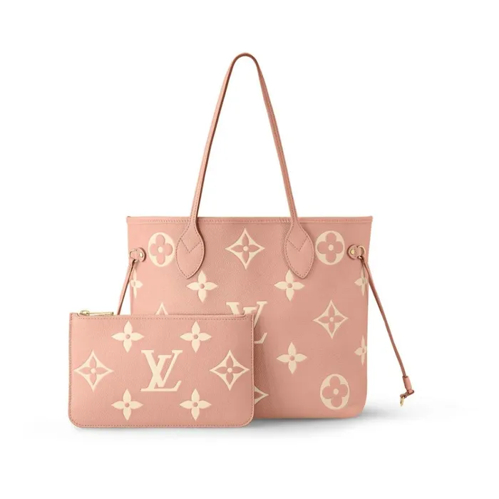 Women Neverfull Bag Louis Vuitton Louis Vuitton Neverfull MM M46329 Trianon Pink Cream 8211 Louis Vuitton Handbag Store