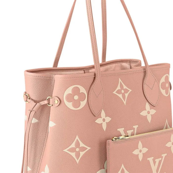 Women Neverfull Bag Louis Vuitton Louis Vuitton Neverfull MM M46329 Trianon Pink Cream 8211 Louis Vuitton Handbag Store