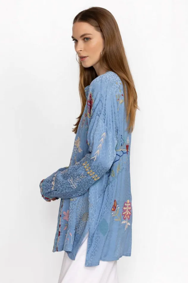 Women OANNA BLOUSE Blissful Blue Johnny Was Tops Women OANNA BLOUSE Blissful Blue Johnny Was Tops