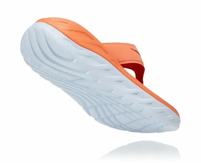 Women ORA Recovery Flip Cantaloupe Fiesta HOKA ONE ONE Recovery Sandals