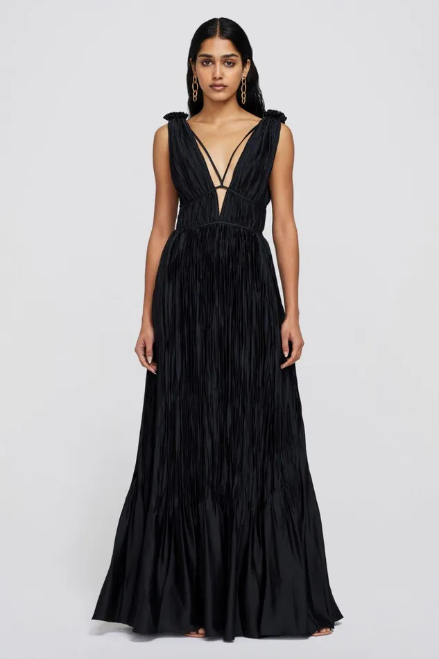 Women Ostara Gown Black Jonathan Simkhai Dresses and Jumpsuits