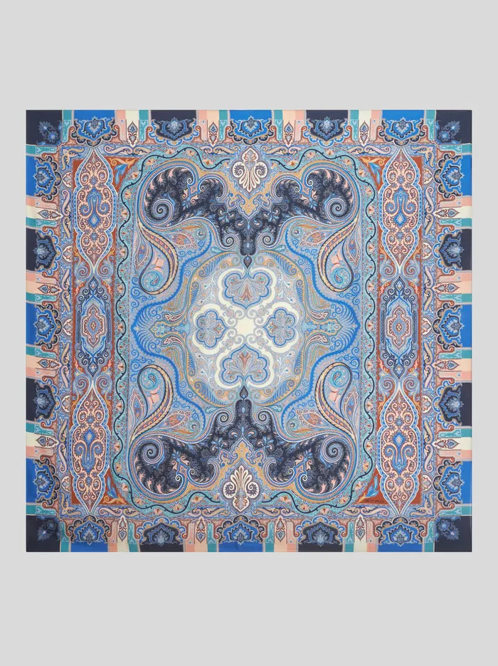 Women Paisley Silk And Cashmere Shawl Etro Scarves And Silk