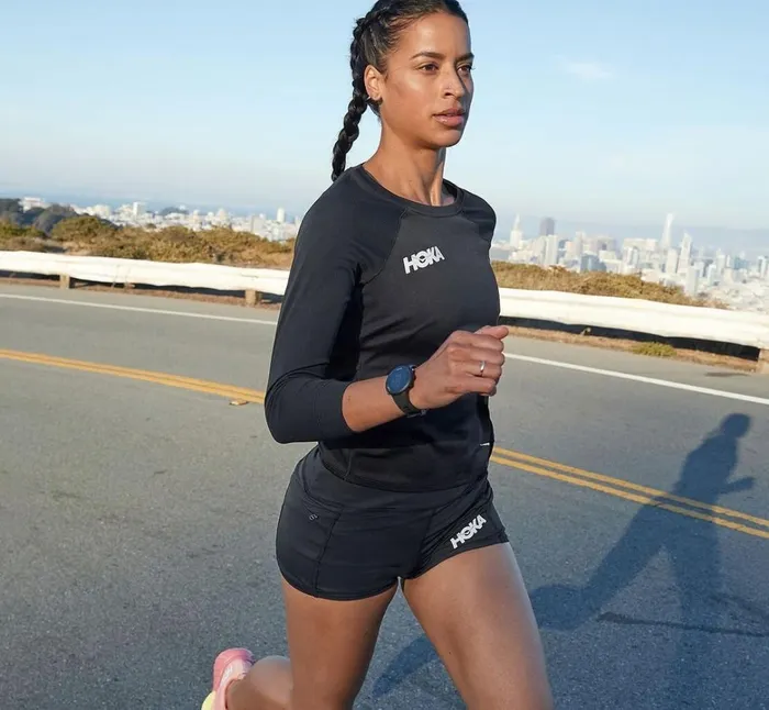 Women Performance Knit 3034 Short Black HOKA ONE ONE Bottoms