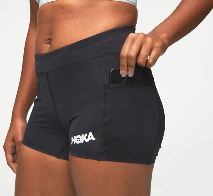 Women Performance Knit 3034 Short Black HOKA ONE ONE Bottoms