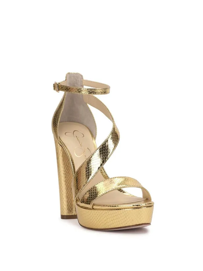 Women Platforms Jessica Simpson Iley Platform Sandal In Gold