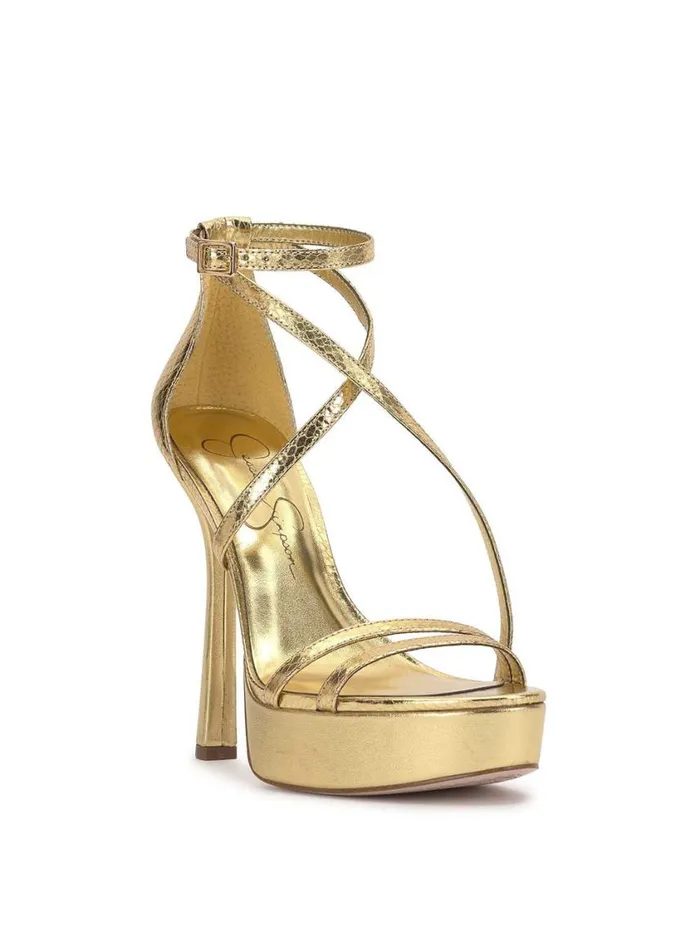 Women Platforms Jessica Simpson Jewelria Platform Sandal In Gold