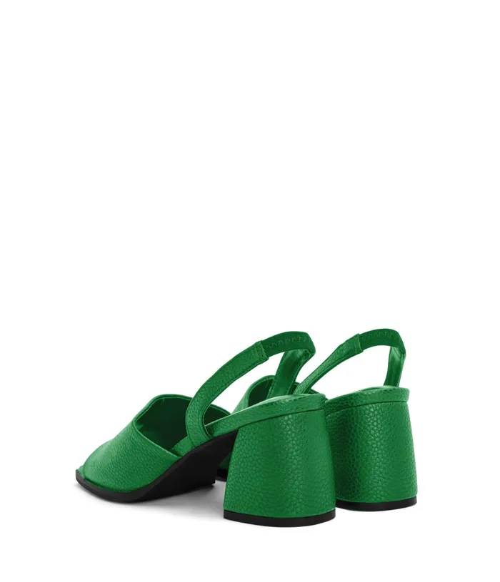 Women Plume Vegan Slingback Sandals Green Matt and Nat Sandals