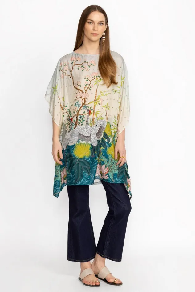 Women PRIBASA EYELET PONCHO Pribasa Johnny Was Outerwear